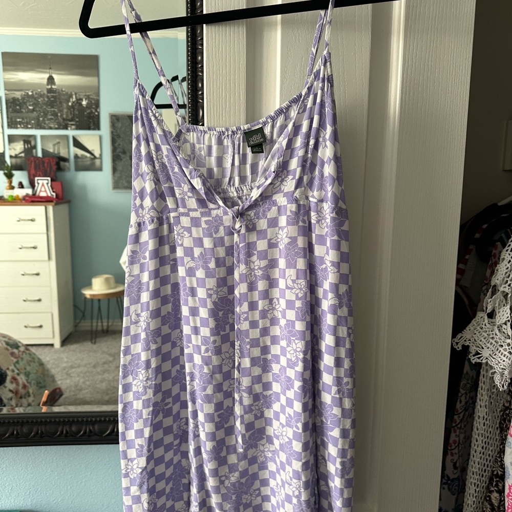 Purple Checkered Women's dress
